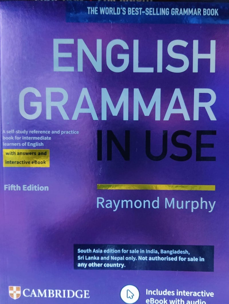 كتاب قواعد اللغة الإنجليزية في الاستخدام مع الإجابات وكتاب إلكتروني تفاعلي مرجع ذاتي الدراسة وممارسة
